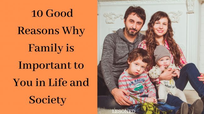 10 good Reasons why family is so important to you in life and society today
